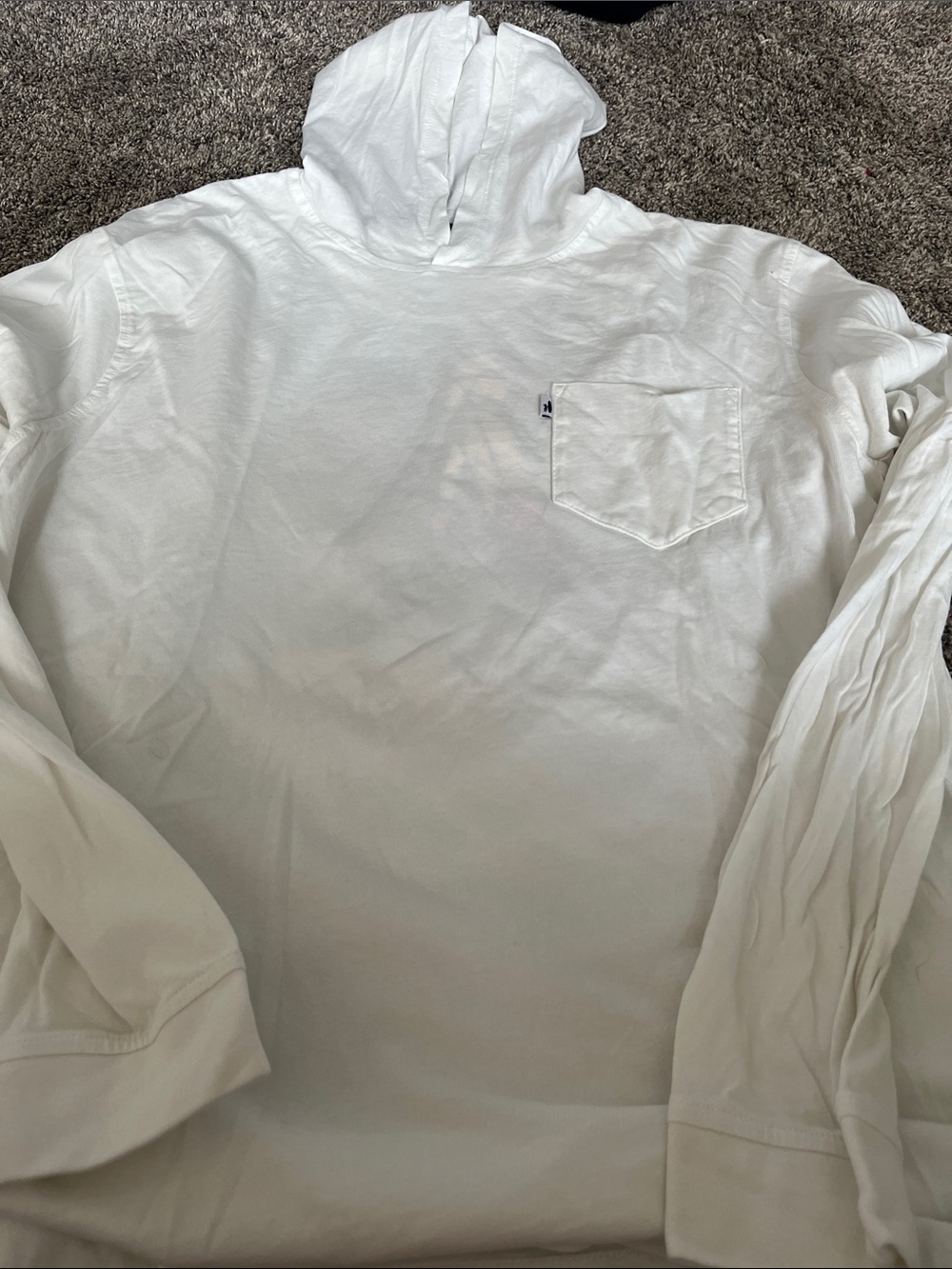 2Aronimink Golf -Johnnie O White Hooded Long-Sleeve Shirt w/Red blue hoodie x2 - Picture 9 of 12